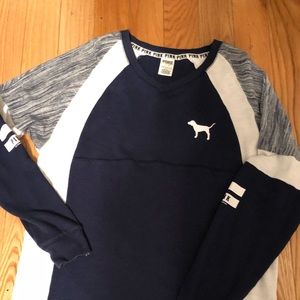 VS pink varsity sweatshirt